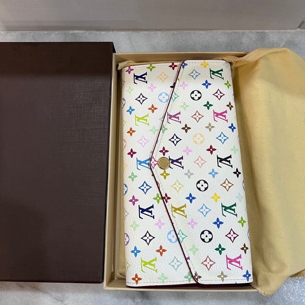 Authentic Louis Vuitton Multi Color Long Wallet - Picture 9 of 12